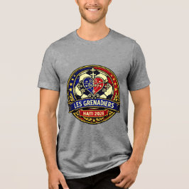 Camiseta Triblenda Escudo Vintage de Fútbol de Les Grenadiers Haití