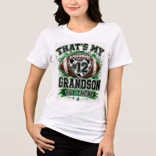 Camiseta Triblenda Ese es mi nieto fanático del fútbol estampado de v