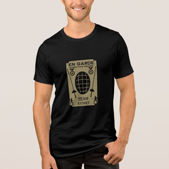 Camiseta Triblenda Esgrima de espadas competitiva (Anverso)