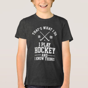Camiseta Triblenda Eso es lo que hago Regalo de jugador de hockey
