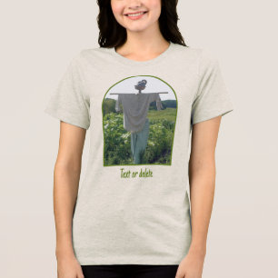 Camiseta Triblenda Espantapájaros En Campo De Jardín Personalizado