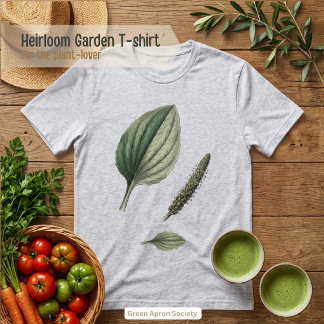 Camiseta Triblenda Espécimen botánico de hoja de plátano