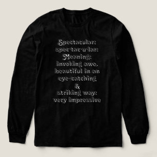 Camiseta Triblenda Espectacular: Definición espec·tac·u·lar