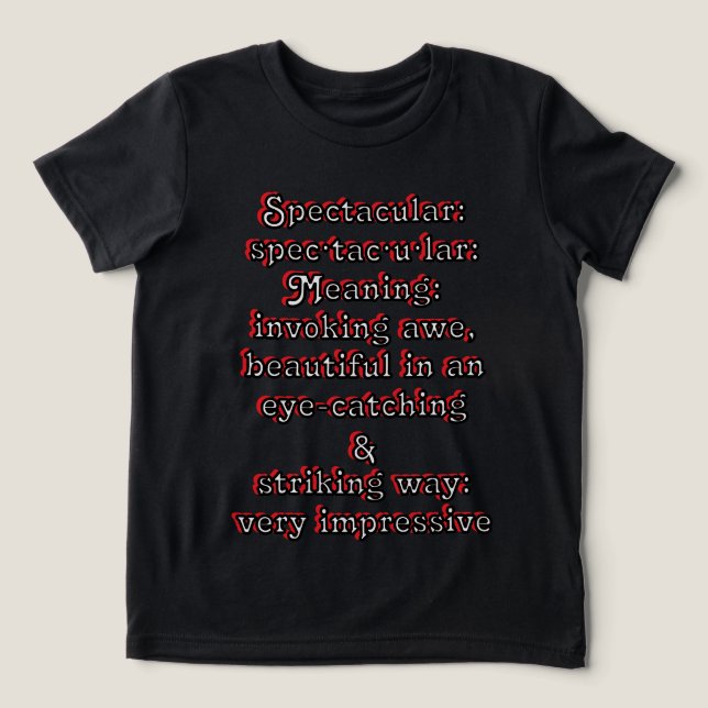 Camiseta Triblenda Espectacular: especificación de definición・tac・u・l (Diseño delantero )