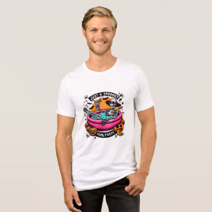 Camiseta Triblenda ¡Espectacular Skeleton Halloween Pool Diseño Fiest