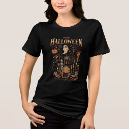 Camiseta Triblenda Espeluznante diseño de vintage de Halloween - Fant