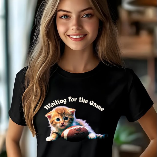 Camiseta Triblenda Esperando al gato del juego (Subido por el creador)