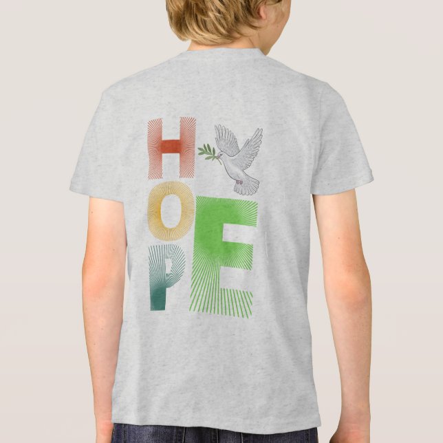 Camiseta Triblenda Esperanza - Fe cristiana Inspiradora Hoode (Reverso )