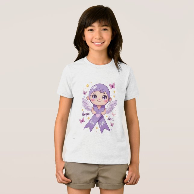 Camiseta Triblenda Esperanza para combatir el cáncer de páncreas ( Anverso Completo)