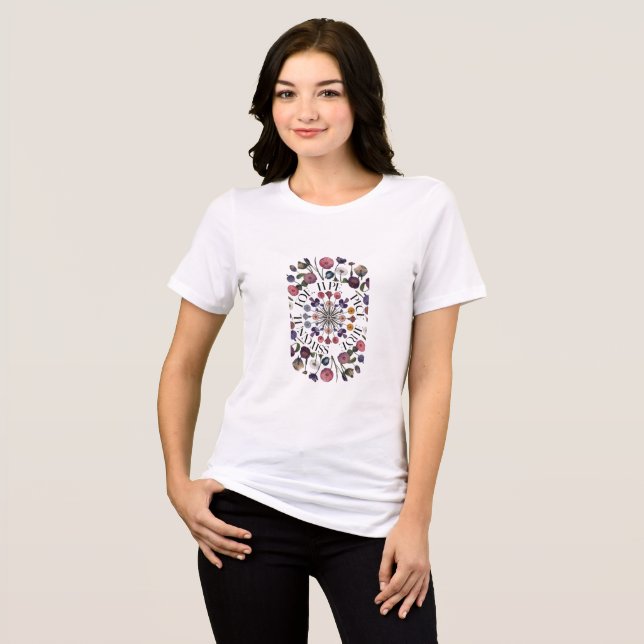 Camiseta Triblenda Esperanza, paz, amabilidad: Un recordatorio amable (Anverso Completo)