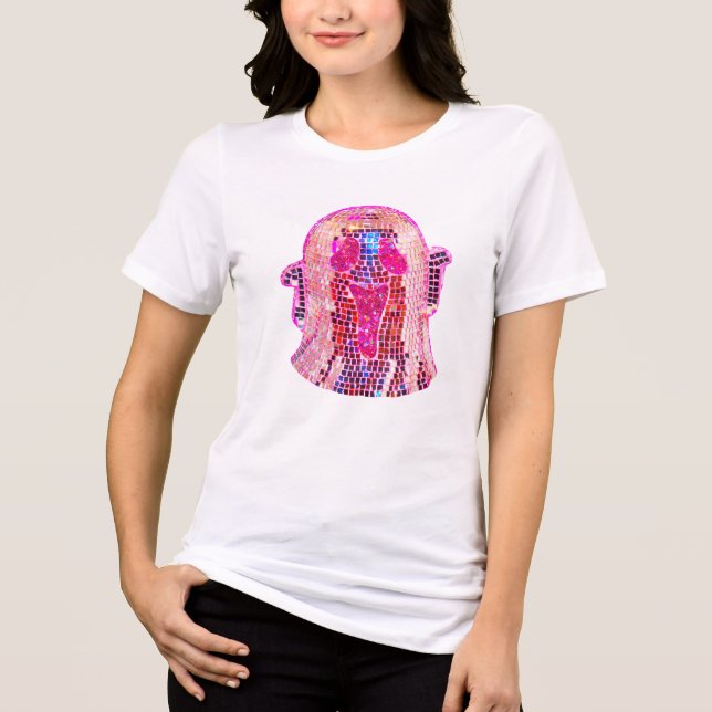 Camiseta Triblenda Espinosa Disco Ghost - Secuencia Retro Halloween D (Anverso)