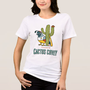 Camiseta Triblenda Espíritu del desierto: Tucson Quail & Cactus Tee