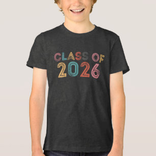 Camiseta Triblenda Espíritu escolar vintage de graduación de la promo