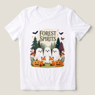 Camiseta Triblenda Espíritus del Bosque Fantasmas y Zorros Adorables