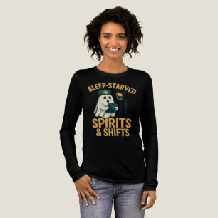 Camiseta Triblenda Espíritus y turnos hambrientos Enfermeras Hallowee