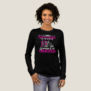 Camiseta Triblenda Esposa Paciente de un Camionero Gruñón