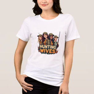 Camiseta Triblenda Esposas cazadoras: varias tripulaciones cazadoras 