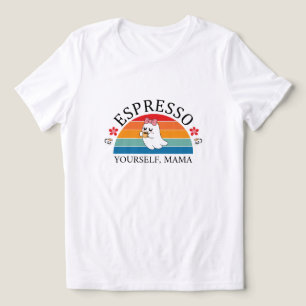 Camiseta Triblenda Espresso tu propia mamá - Fantasma arco iris retro