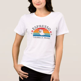Camiseta Triblenda Espresso tu propia mamá - Fantasma arco iris retro