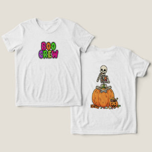 Camiseta Triblenda Esqueleto Con Dulces Para Halloween