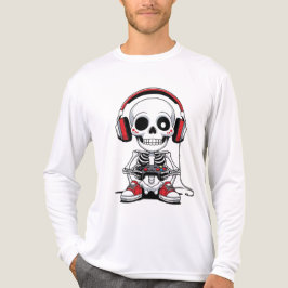 Camiseta Triblenda Esqueleto de gamer - Divertido juego de Halloween