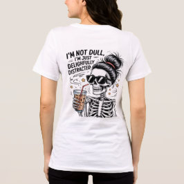 Camiseta Triblenda Esqueleto Divertido Amante del Café – Deliciosamen