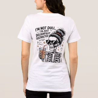 Camiseta Triblenda Esqueleto Divertido Amante del Café – Deliciosamen