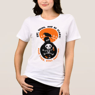 Camiseta Triblenda Esqueleto Divertido Celebra Halloween