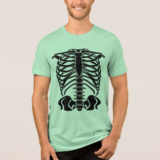 Camiseta Triblenda Esqueleto Negro de Costillas