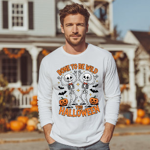Camiseta Triblenda Esqueletos danzantes Halloween salvaje