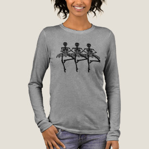 Camiseta Triblenda Esqueletos de bailarina bailando de forma extravag