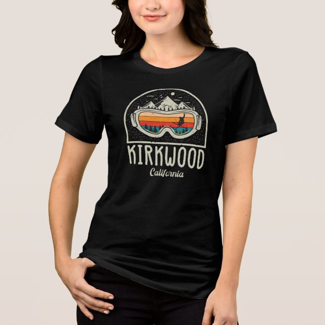 Camiseta Triblenda Esquí de montaña Retro Kirkwood (Anverso)