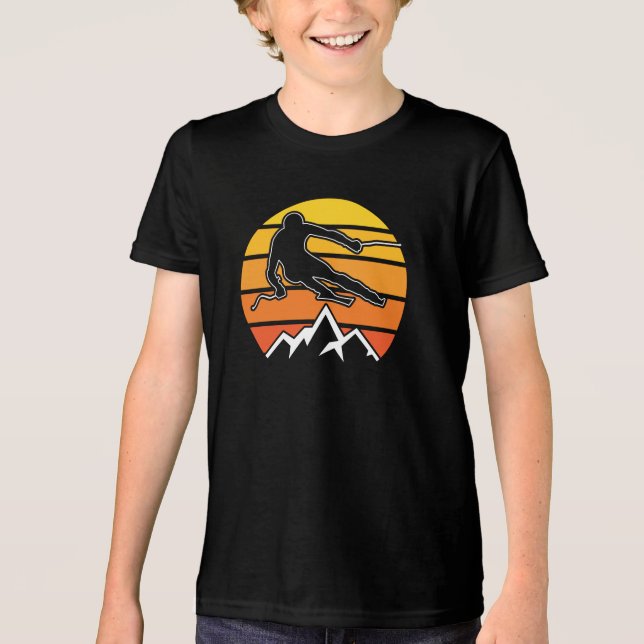 Camiseta Triblenda Esquí retro (Anverso)