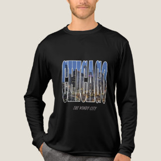 Camiseta Triblenda Esquina nocturna de Chicago