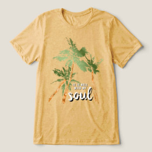 Camiseta Triblenda Está Bien Con Mi Alma Palma Tropical Fe