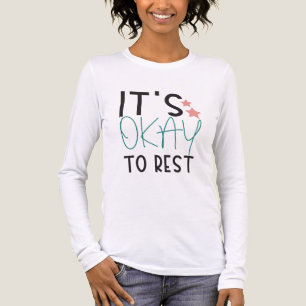 Camiseta Triblenda Está Bien Descansar – Frase de Autocuidado para la