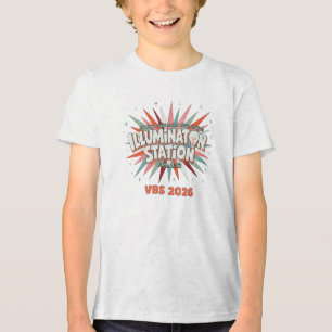 Camiseta Triblenda Estación de Iluminación VBS 2026 Juan 8:12 Vacacio
