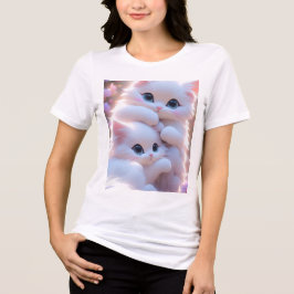 Camiseta Triblenda "Estado de ánimo de Meow Activado _Diseño Estético