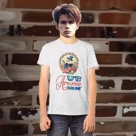 Camiseta Triblenda Estados Unidos del águila calva sueña patriota ind