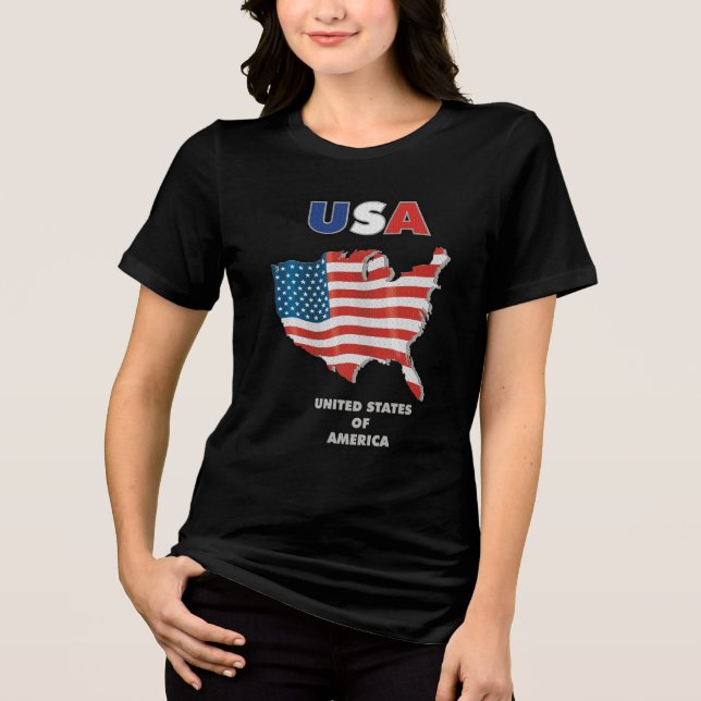 Camiseta Triblenda Estados Unidos - Estados Unidos de América (Anverso)