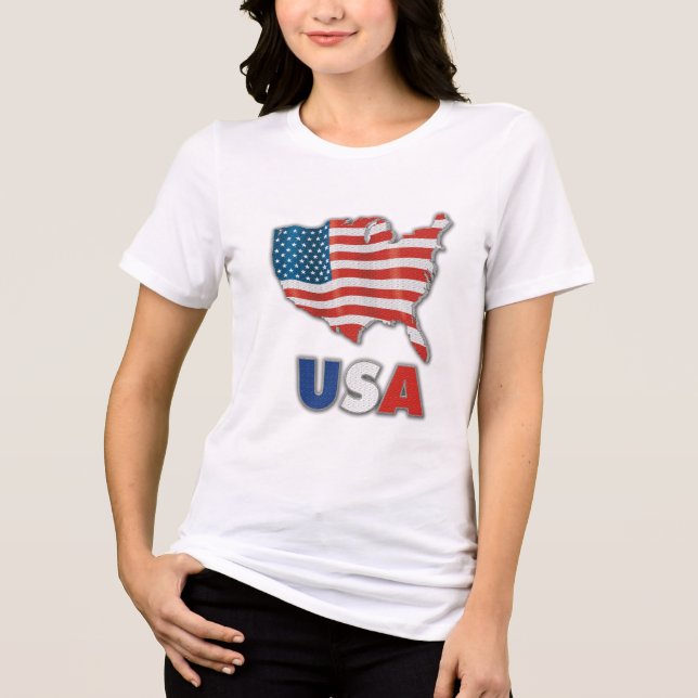 Camiseta Triblenda Estados Unidos - Estados Unidos de América (Anverso)