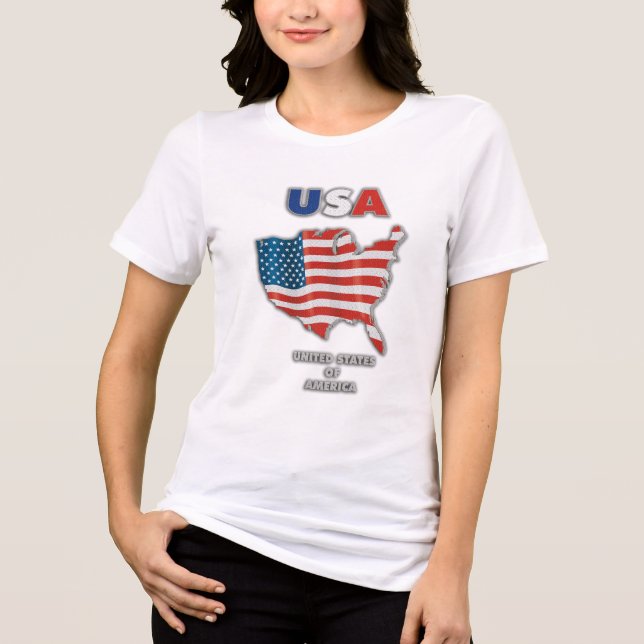Camiseta Triblenda Estados Unidos - Estados Unidos de América (Anverso)