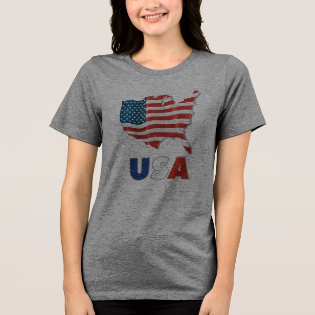 Camiseta Triblenda Estados Unidos - Estados Unidos de América (Anverso)