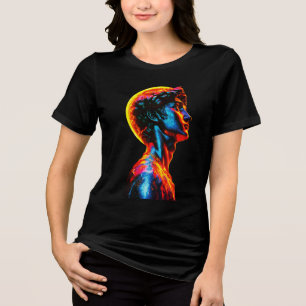 Camiseta Triblenda Estatua de David de neón