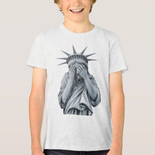 Camiseta Triblenda Estatua de la Libertad De Estados Unidos Lloran Me