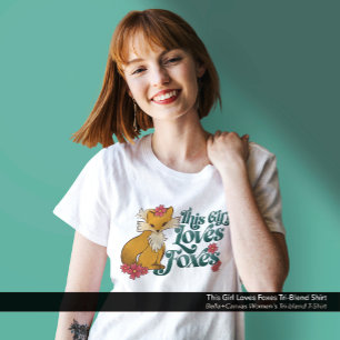 Camiseta Triblenda Este Chica ama a los zorros