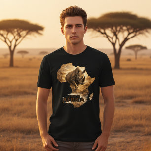 Camiseta Triblenda Este Es África Rinoceronte   Orgullo Africano Vida