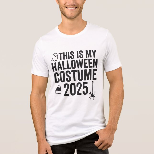 Camiseta Triblenda Este Es Mi Disfraz De Halloween 2025 (Anverso)