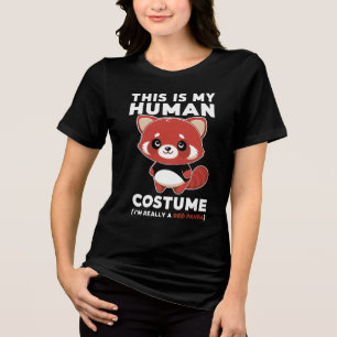 Camiseta Triblenda Este es mi disfraz humano, soy realmente un panda 
