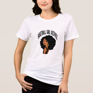 Camiseta Triblenda Estética de chica de baloncesto Aros de mujeres